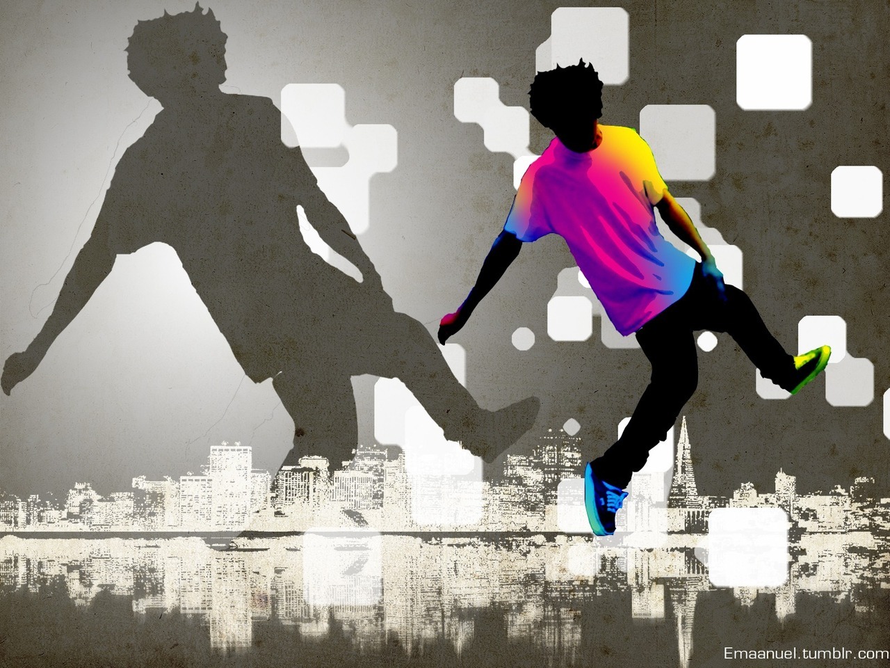 Emanuel got bored, so he edited one of my photos. Lol.