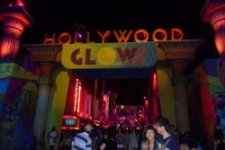 dielleclairese:  last day of summer vacation consists of shopping fer clothes, disneyland, california adventures, and THIS. GLOW FEST! haha. its a rave in california adventures xD weird huh? after me and robynne watched the world of color we saw this