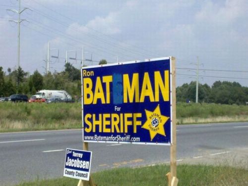 batmania:Batman for Sheriff.Via