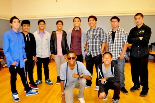 jjaydef:  micahdotcom:  :D  Awh, our boys dress up =)  fellas before the AGT taping. Even though we couldn’t go in cuz we were late!Luckily we’re going for semiFinals wooo!!!
