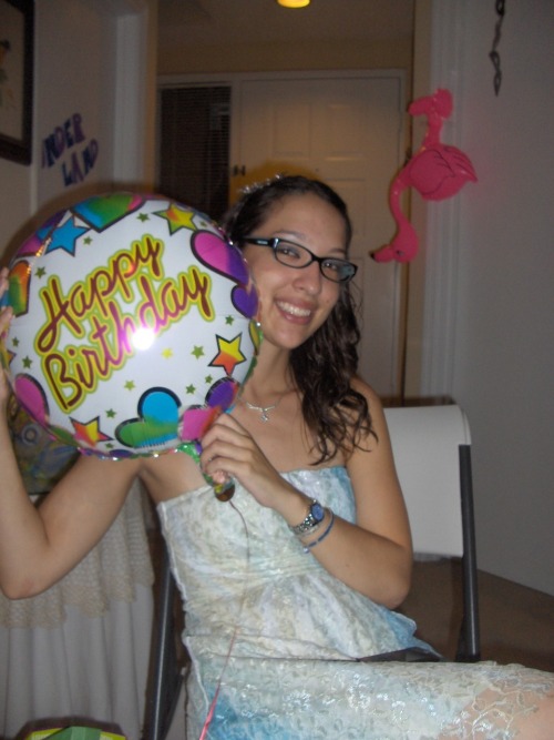 bubbleant:  Alice in Wonderland themed Birthday! :D I was Alice :D   You look beautiful and I am very jealous hahaaha