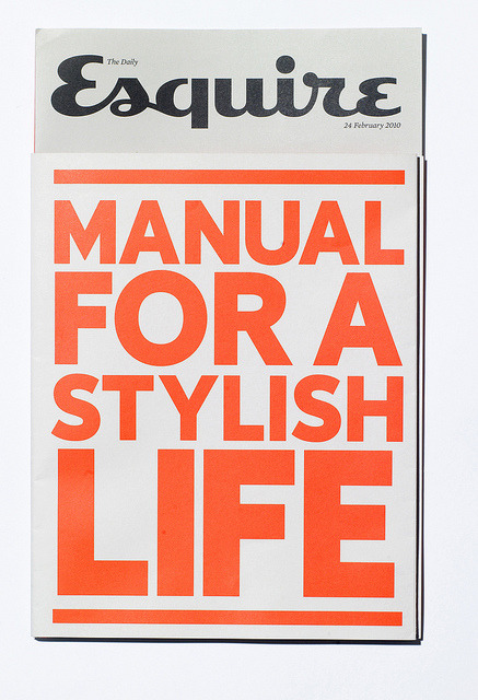 chromatomic:
“ baubauhaus:
“ Esquire zine – Manual For A Stylish Life (by David Corti)
” ”