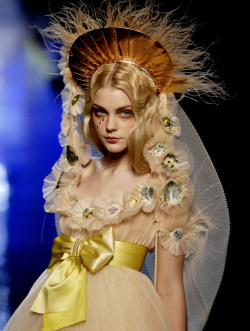 Jessica Stam at Jean Paul Gaultier Spring 2007 Haute Couture