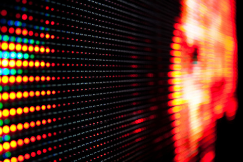 coolsurf: grooveconnection:  loopdrive:  tscp:  LED screen Bokeh Mayhem (by Maarten_G / GreenPicture