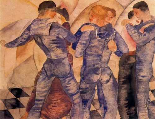 amare-habeo:Charles Demuth - Dancing sailors, 1918[via weimarart blog]