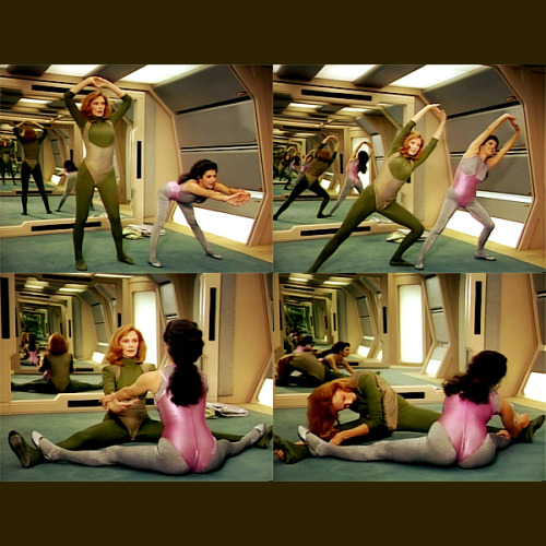 fuckyeahtrekfemslash:fuckyeahtng:And thus, femslash was born.