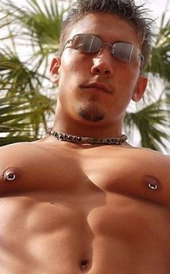 Nipple rings.