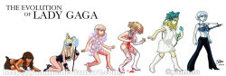 fuckyeahladygaga:  -gotnodirection:  The evolution of Gaga  