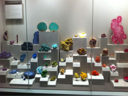 fuckyeahlgbt:  Hey everyone! I’m in Washington, DC, so my posting will only be at night. But I’m touring the museums and thought you’d all like this rainbow of crystals from the natural science museum :) 