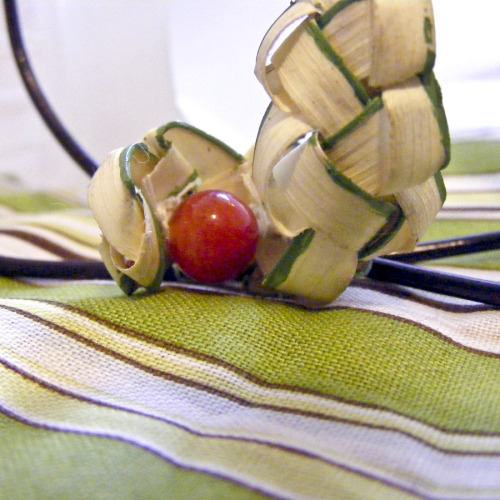 Palm Frond Series - Hidden Fire Pendant