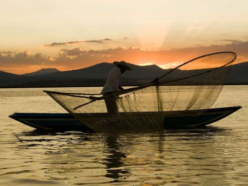 Photograph by Octavio Duran | A peculiar style of fishing in Pascuaro Lake Mexico.