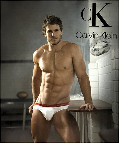 Footballer David Williams for Calvin Klein