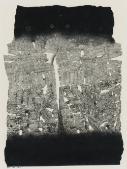 untitled charcoal on paper by Arpita Struth, 1977