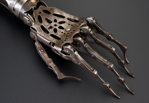 Detail of an artificial left arm, Europe, 1850-1910 