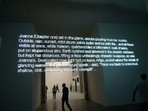 designismymuse: art-documents:art-it:Cerith Wyn Evans, Joanna (Chapter One…), 2010 @ Ven