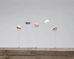 fauxxxx:via indierocket.com  Oh my gosh i am totally going to hang pretend macaroons from my ceiling.