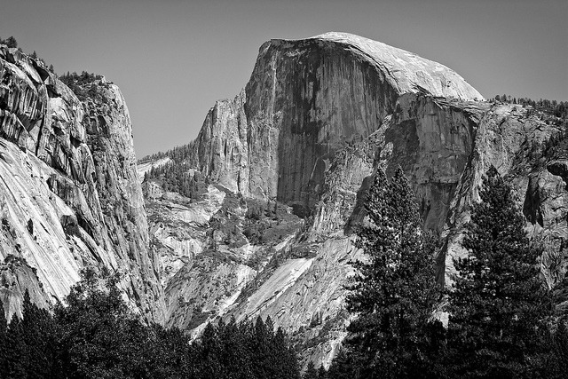 black-and-white:  I’m Only Half the Dome I used to be (by Bruce Bordelon) 