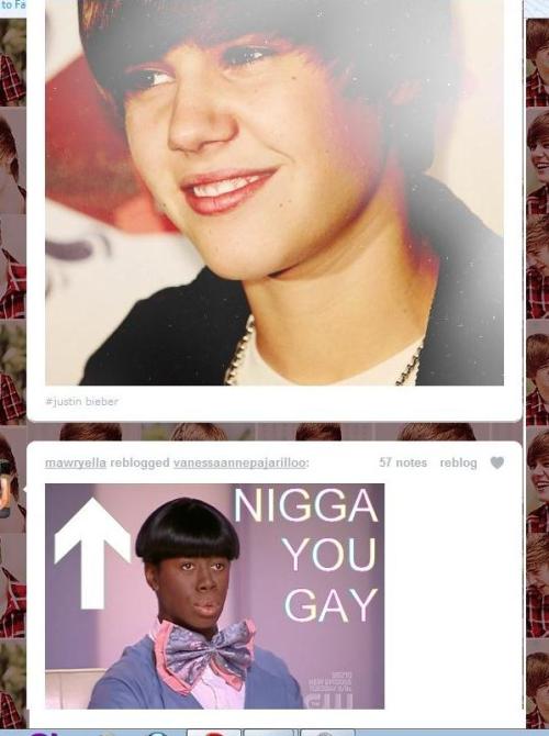 itslealove:  bustinxxjieber:  haha. HELL NOOO! He’s not gay! xD  HAHAHAHAHA! Epic.  