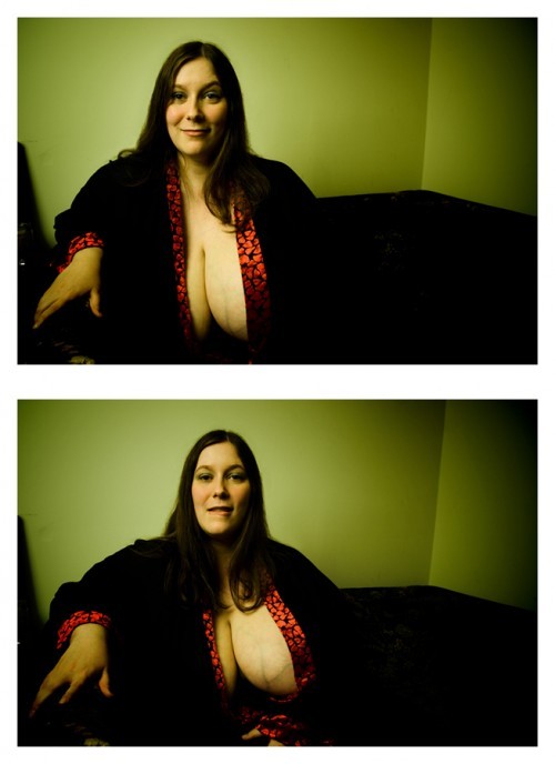 she lloks like one very big lady especially in the bust the look huge want to see more,mmm,xxx.
