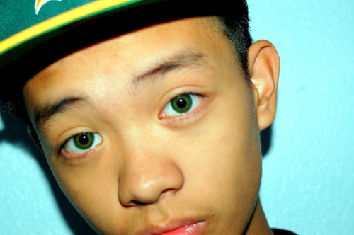 ckdealca:  Hi i’m Chad and you are? (:  hello i’m Kelley , are those your read eyes?! O-O . their super pretty .