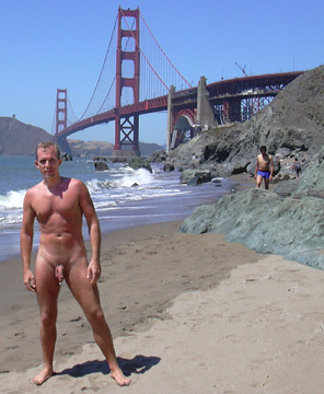 XXX Naked at Baker Beach. photo