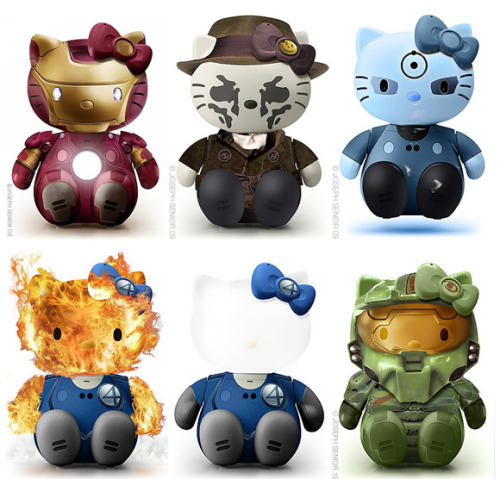 likerandom:  New Hello Kitty Character Maskups