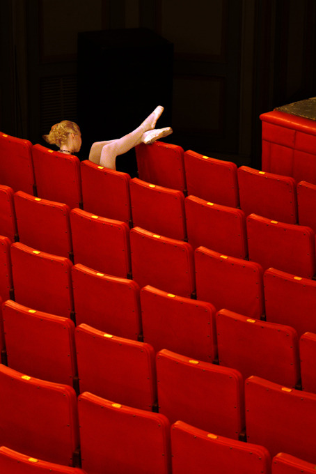 alwaysaroused:  lonely ballerina…Salih Guler Photography  She’s looking around 15 to 30 degrees off of level? That’s standard for human beings, I feel. Even given that she would have abnormal flexibility of her hamstrings- as a ballerina-
