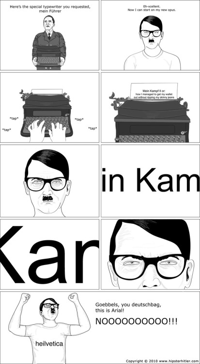 jessedodds:  Hipster Hitler » Archive » Typewriter 