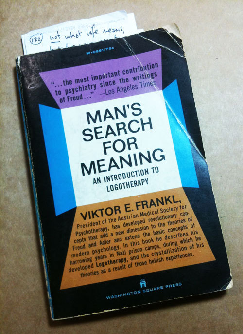 Man’s Search For Meaning by Victor Frankl (1946)
This was kind of a special reading experience, because this is my father-in-law’s copy of the 1968 paperback edition, complete with his perfect cursive notes and pencil underlining from when he was a...