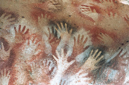 Cueva de las Manos (by Felicitas Molina) Rock Art in Cueva de las Manos, the paintings are about 12.