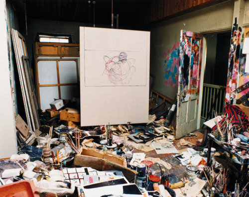 nezua:materialworld:Artists’ workspaces can tell a lot about a person. This photo is of Francis Baco
