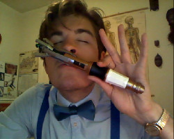 whospam:  drunkorbored:  Sniffffffff… There’s nothing like the smell of a brand new sonic screwdriver. My Halloween costume is nearly complete. Now all I need is the effing tweed.  you realize the risk involved in this right?  You could be mauled