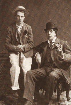 A vintage photograph of Oscar Wilde and Alfred Douglas
