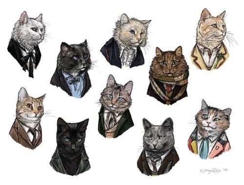 hello, we are business kitties. here to do kitty business. 