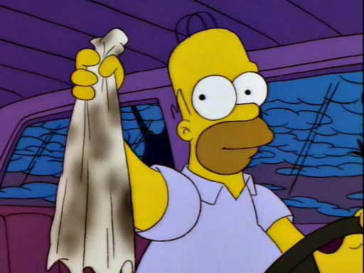 simpsonsimages:
“ cueroycadenas asked: Do you have the image from Treehouse of Horror where the family is driving to vampire Mr Burns house & Marge asks if they’ve all cleaned their necks & Homer holds up a really dirty rag?
”
On Tumblr, if you ask...