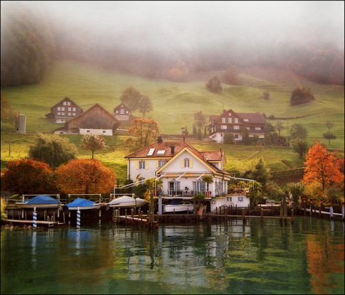 Pastoral Switzerland-autumn landscape (by Katarina Stefanović)