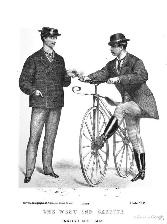 boxofshiny:  English Costumes. From The West End Gazette of Gentlemen’s Fashion,