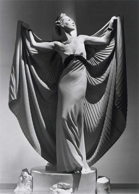 artemisdreaming:  Helen Benett With Cape Dress, 1936 Horst P. Horst