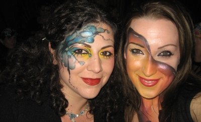 Richmond Magazine says I’m the #2 makeup artist in town and I fully agree. But we disagree on #1. My #1 is my friend Angie… responsible for her own wavy orange Halloween makeup mask. We both had the same costume idea that year.