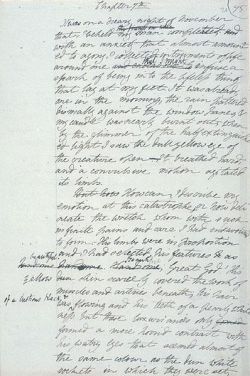 libraryland:  Manuscript page from Frankenstein