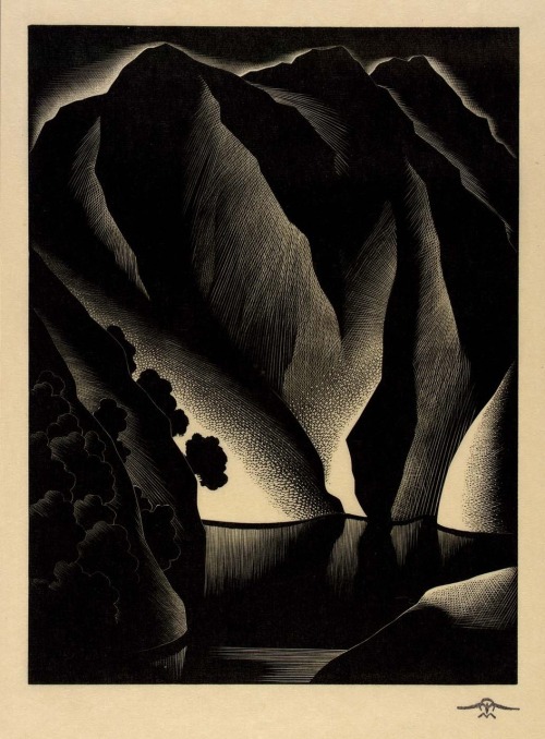 ramacharaka: Tuonela - 1934 - by Paul Landacre (by upload)
