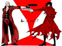 Ooooh, Dante and Alucard, I highly approve.