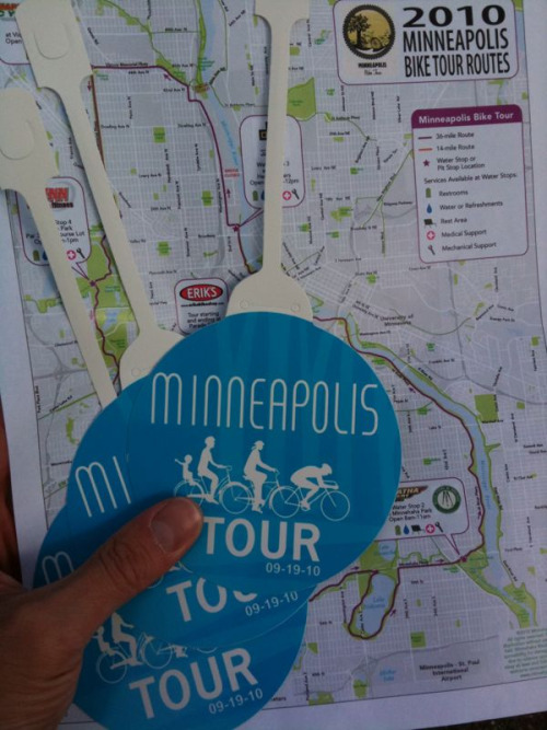 Got registered and all set up for the Minneapolis Bike Tour on Sunday. Doing the short route with the family.