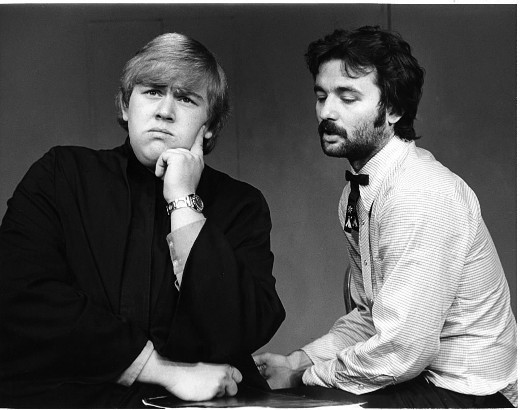 John Candy and Bill Murray during their time at Second City.
(Via Chicago Tribune)