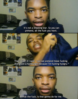 tits-and-giggles:  this-is-sophie:  iwassuchamess:  favorite quote of my. fuckn. life.  lmao i love kingsley. that vid made me crease  im probably going to piss myself.  