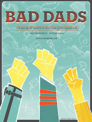 &rsquo; Bad Dads - An art show tribute to the films of Wes Anderson &rsquo;