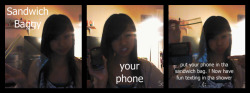whutduhpho:  ayekristaay:  heyloitsmona:  How to text in tha showeer (: all credits goto ayeitscarmen.tumblr.com she taught me thiiis (:  hahahha thats cool (;  Done this way too many times, LOL. 