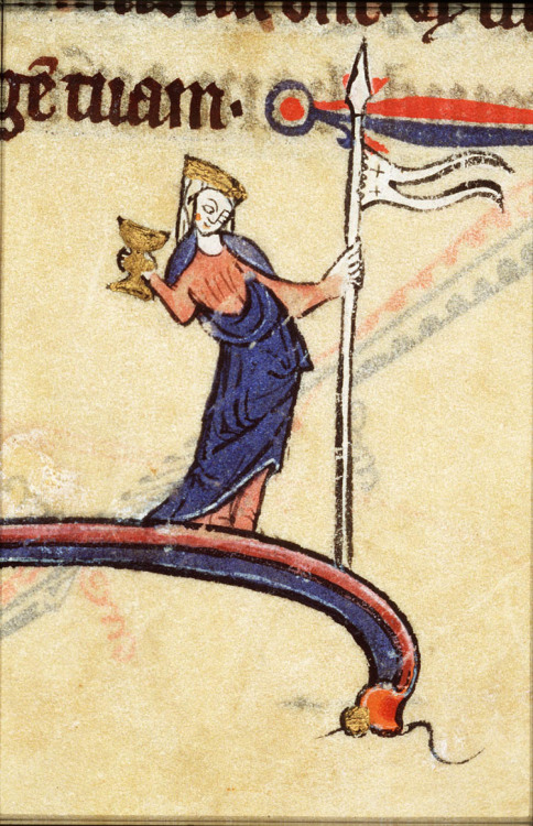 aleyma:‘Ecclesia’, from a Breviary made in Cambrai, France c.1275-1300 (via).