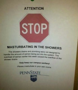 Penn State wants you to stop masturbating