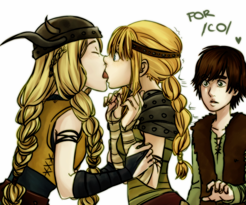 fuckyeahfemslash:Astrid and Ruffnut from HTTYDBy ??:O <3